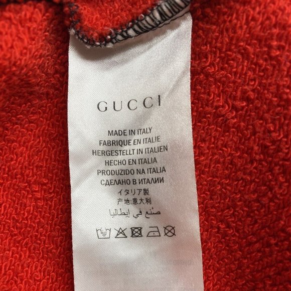 100% Auth GUCCI Oversize Sweatshirt Men's with Gucci Logo Size XS - Picture 3 of 9